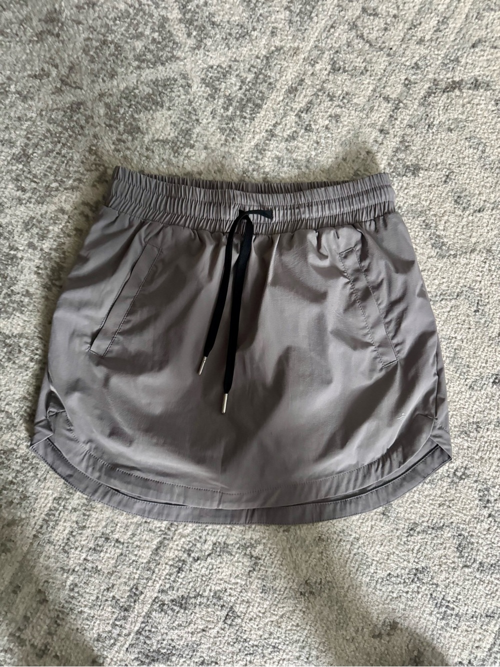 HALARA Gray Athletic Skort with Drawstring